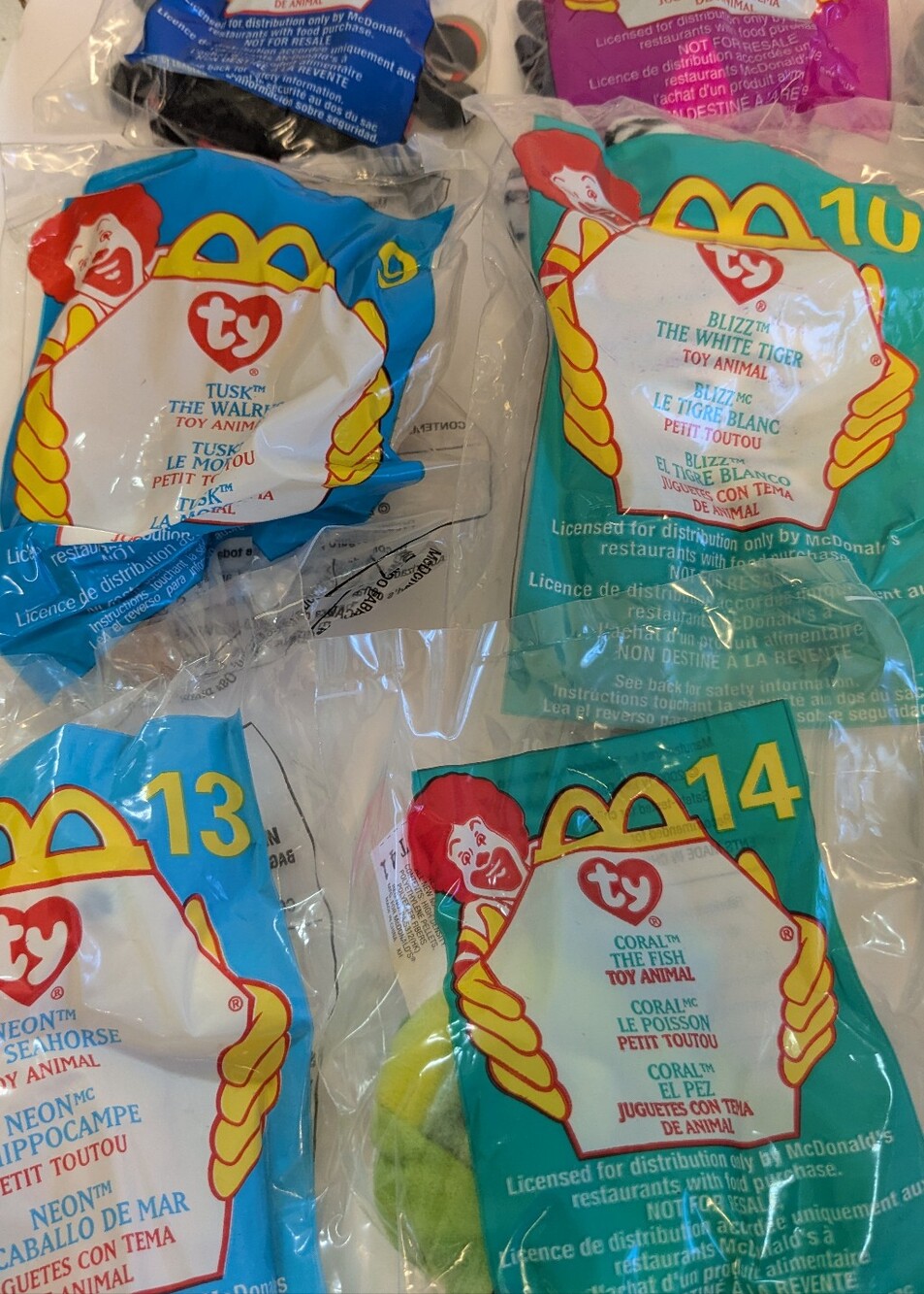 Vintage 2000 McDonald’s Ty Teenie Beanie Babies Complete 18-Piece Animal Set - Picture 4 of 7